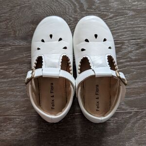 3/$15 - Felix & Flora Girls' White Mary Jane Shoes Size 10